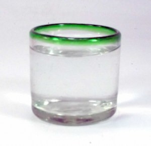 BGX Green Rim Rocks Glass    3″ x 3″